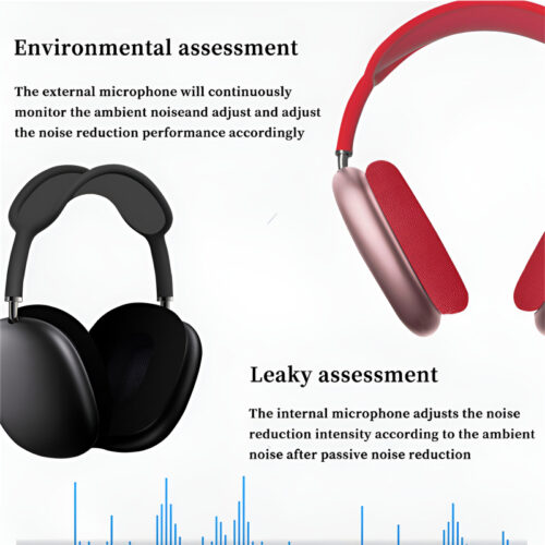 P9 Bluetooth Wireless Noise-Cancelling Stereo Headphones with Mic for Sports & Gaming - Image 5