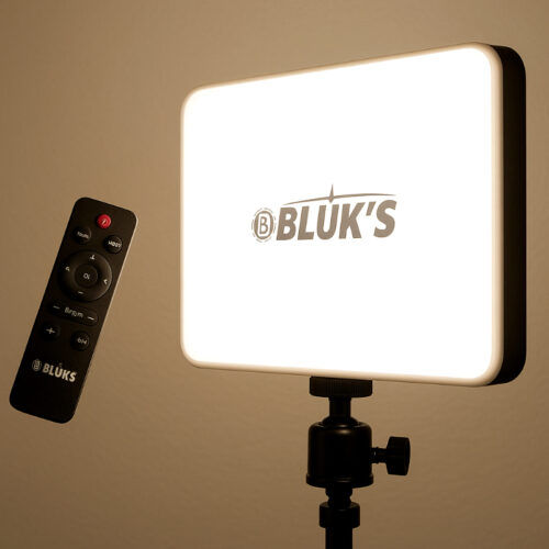 BLUK’S BX-705 StudioGlow – 11” Pro Dimmable LED Panel Light with Remote Control | Studio Lighting for Streaming, Video Recording, Photography, YouTube, TikTok, Zoom, and Makeup - Image 6