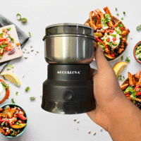 AL-661 Compact Multifunctional 400W Stainless Steel Grinder – Electric Spice, Coffee, Dry Food, and Herb Blender with 4 Sharp Blades for Kitchen Use