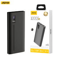 ASPOR A335 10000mAh Power Bank – 22.5W PD Super Fast Charging, LED Display