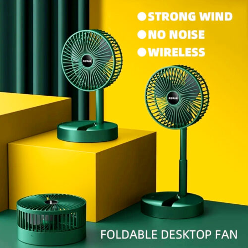 Compact Mini Foldable Multifunctional USB Rechargeable Fan with 3-Speed Wind, 180° Adjustable Angle and Ultra-Quiet Operation
