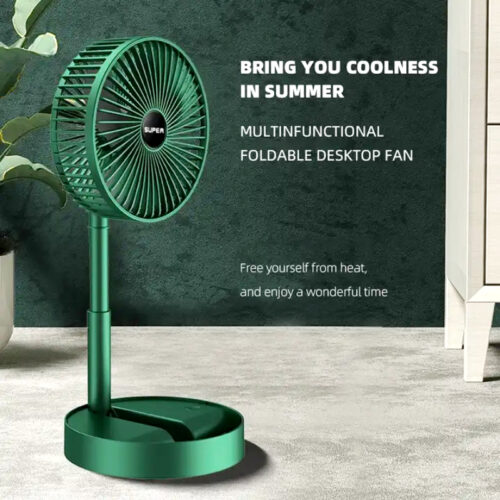 Compact Mini Foldable Multifunctional USB Rechargeable Fan with 3-Speed Wind, 180° Adjustable Angle and Ultra-Quiet Operation - Image 11