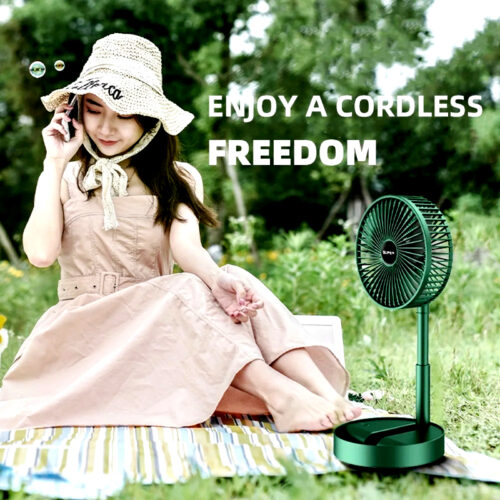 Compact Mini Foldable Multifunctional USB Rechargeable Fan with 3-Speed Wind, 180° Adjustable Angle and Ultra-Quiet Operation - Image 12