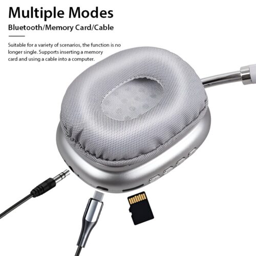 P9 Bluetooth Wireless Noise-Cancelling Stereo Headphones with Mic for Sports & Gaming - Image 2