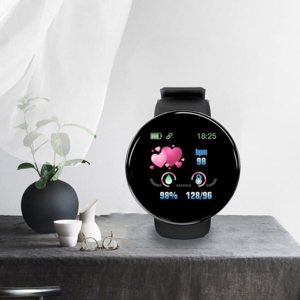 D18 Heart Rate Blood Pressure Smartwatch Color Screen Fitness Tracker Smart Watch IP65 Waterproof - Image 7