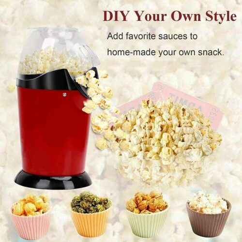 Popcorn Maker Hot Air Popcorn Popper 1200W With Measuring Cup Oil Free Home Party Corn Machine - Image 4