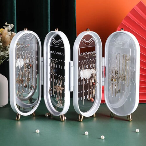 Multi-Functional 4 Layers Dustproof Folding Jewelry Storage Box - Image 3