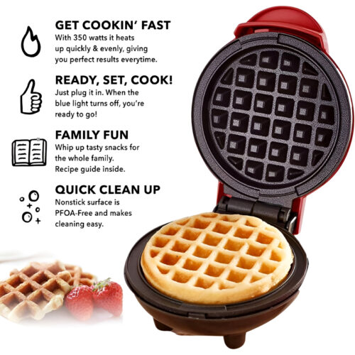 Mini Waffle Maker Machine - Image 3