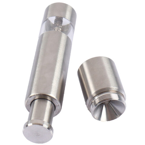 One Handed Operation Thumb Push High Quality Stainless Steel Spice Grinder - Image 12
