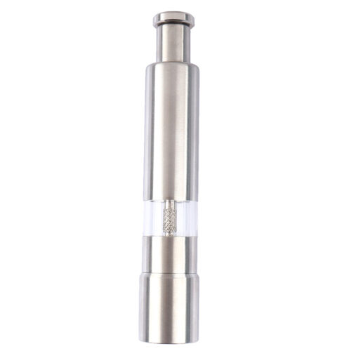 One Handed Operation Thumb Push High Quality Stainless Steel Spice Grinder - Image 8