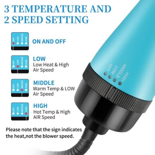 2 In 1 One Step Hair Dryer And Volumizer Warm Air Fast Styling Straightener & Curls Styler - Image 11