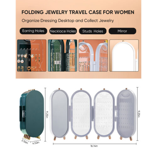 Multi-Functional 4 Layers Dustproof Folding Jewelry Storage Box - Image 11