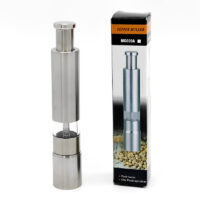 One Handed Operation Thumb Push High Quality Stainless Steel Spice Grinder